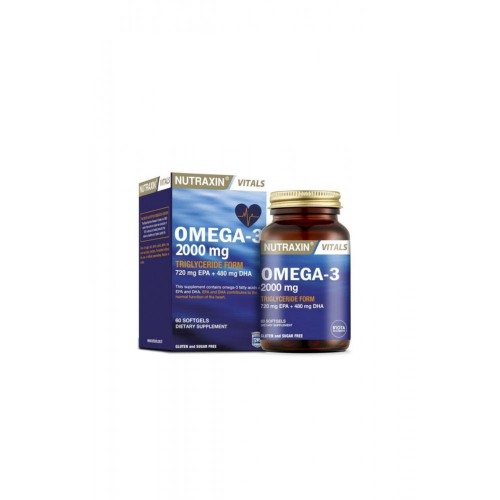 Nutraxin Omega-3 2000 mg 60 Yumuşak Jelatin Kapsül