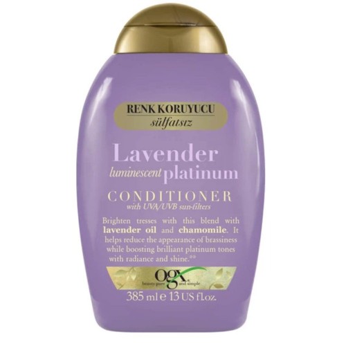 Ogx Sarı Saçlar Renk Koruyucu Lavender Platinum Bakım Kremi 385 ml