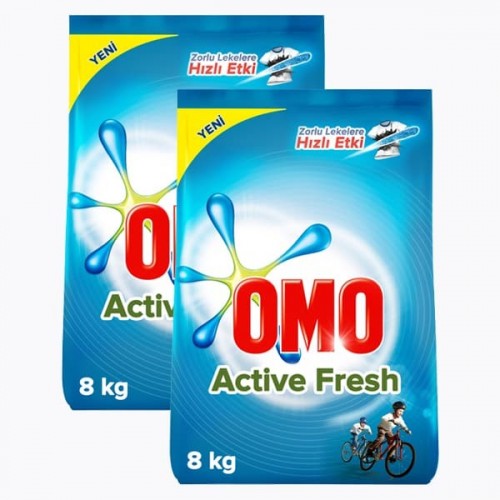 Omo Active Fresh Toz Deterjan 8 kg x 2 Adet