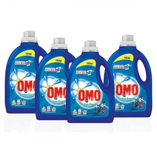 Omo Sıvı Çamaşır Deterjanı Active Fresh 2250 ml x 4 Adet
