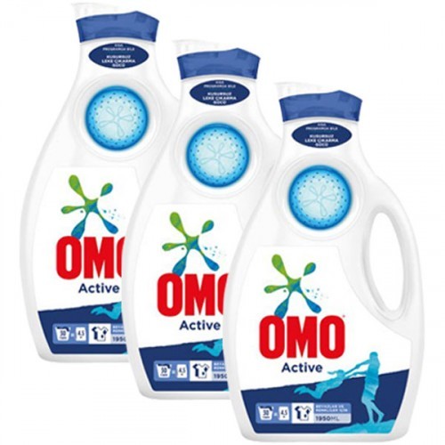 Omo Sıvı Deterjan Active 1950 ml x 3 Adet