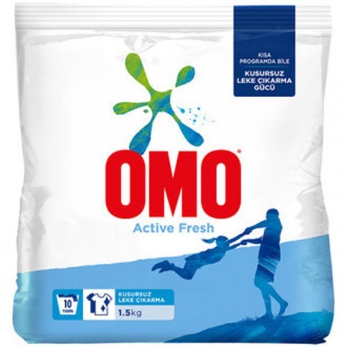 Omo Toz Çamaşır Deterjanı Active Fresh 1.5 kg