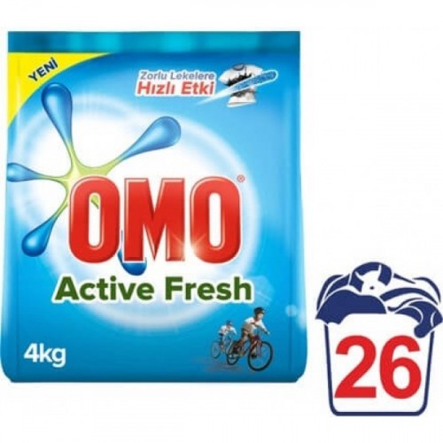 Omo Toz Çamaşır Deterjanı Active Fresh 4 kg