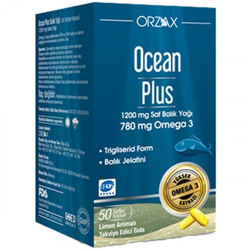 Ocean Plus 1200 mg Saf Balık Yağı 50 Kapsül