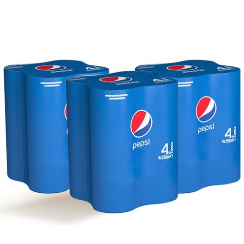 Pepsi Cola Kutu 4x250 ml x 3 Adet