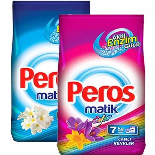 Peros Matik Göz Alıcı Beyazlar 7 Kg + Canlı Renkler 7 Kg