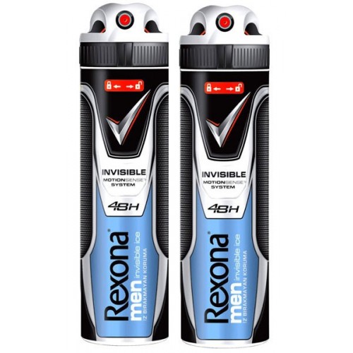 Rexona Men Deodorant Sprey Invısıble Ice Fresh 150 ml x 2 Adet