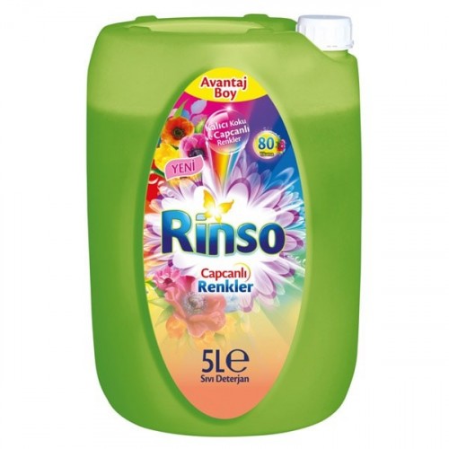 Rinso Sıvı Çamaşır Deterjanı Capcanlı Renkler 5 lt