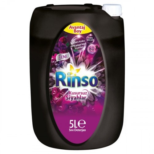 Rinso Sıvı Çamaşır Deterjanı Kusursuz Siyahlar 5 lt