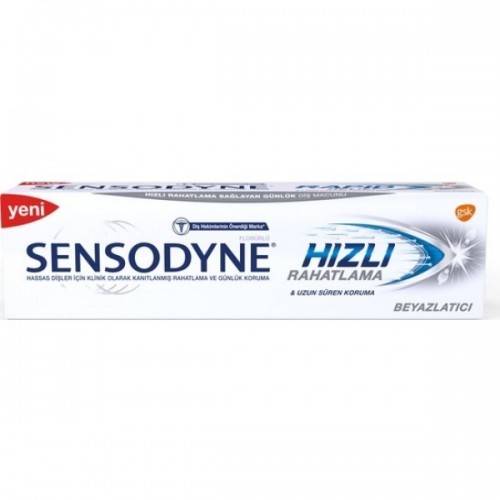 Sensodyne Hızlı Rahatlama Beyazlatıcı Diş Macunu 75 ml