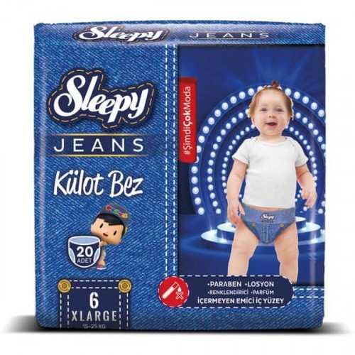 Sleepy Jeans Külot Bez X-Large 6 No 20 li