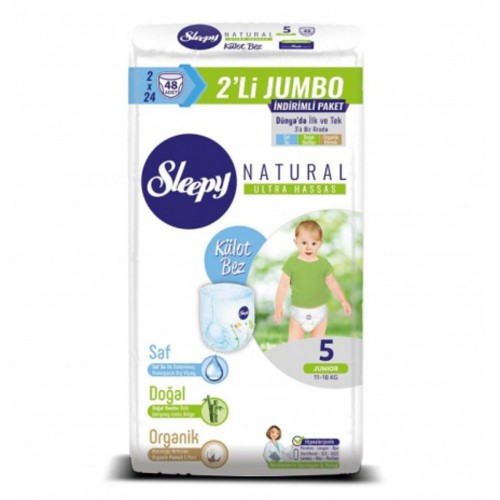 Sleepy Natural Külot Bez Junior 5 No 24 lü x 2 Adet