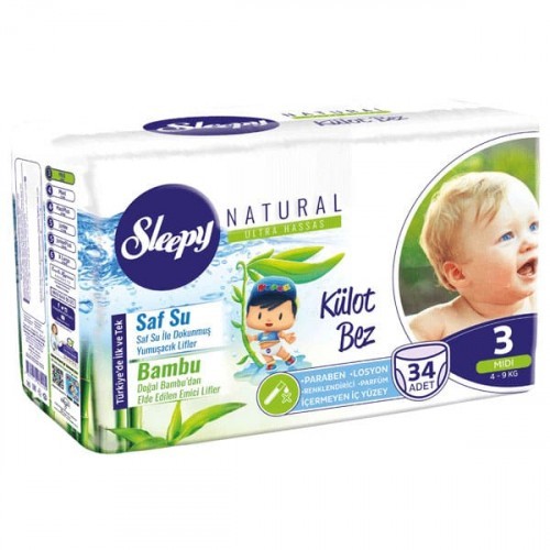 Sleepy Natural Külot Bez Midi 3 No 34 lü