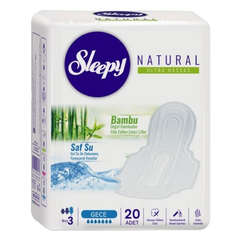 Sleepy Natural Hijyenik Ped Ultra Hassas Gece