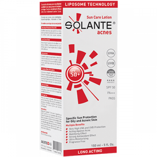 Solante Acnes Akne Önleyici Güneş Losyonu Spf 50+ 150 ml