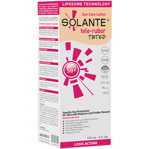 Solante Tele-Rubor Tinted Hassas Cilt Renkli Güneş Losyonu Spf50+150ml