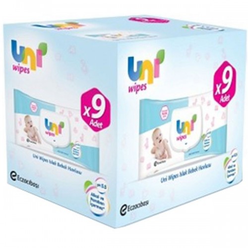 Uni Wipes Islak Havlu 9 lu Paket (540 Yaprak)
