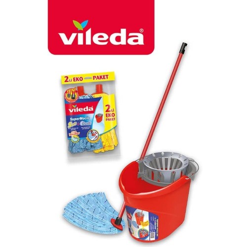 Vileda Süper Mocio Temizlik Seti + 2 li Paspas Yedek