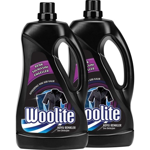 Woolite Koyu Renkler Sıvı Çamaşır Deterjanı 2500 ml x 2 Adet