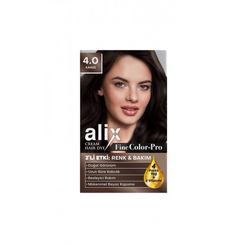 Alix Kit Saç Boyası 4.0 Kahve 50 ml