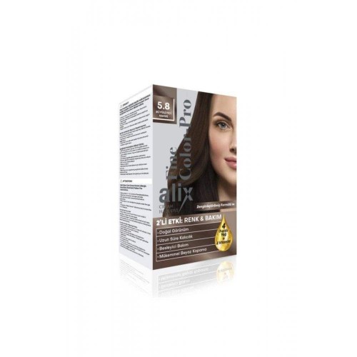 Alix Kit Saç Boyası 5.8 Büyüleyici Kahve 50 ml