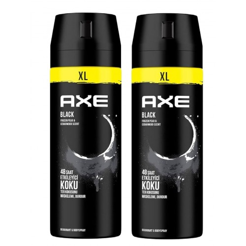 Axe Black XL Men Deodorant 200 ml x 2 Adet