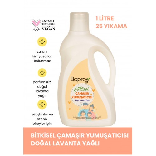 Baproy Lavanta Yağlı Bitkisel Çamaşır Yumuşatıcısı 1000 ml