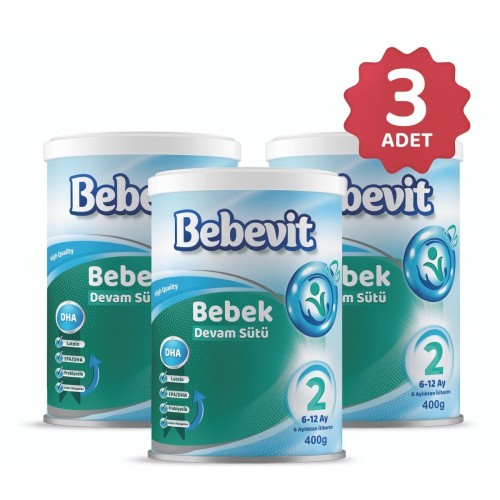 Bebevit 2 Bebek Devam Sütü 400 gr x 3 Adet