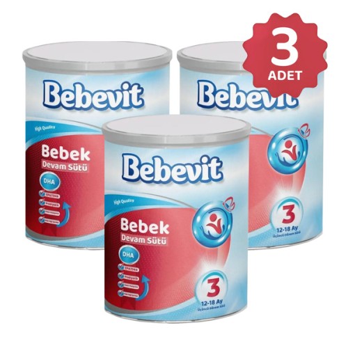Bebevit 3 Bebek Devam Sütü 400 gr x 3 Adet