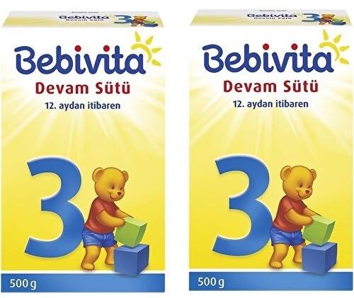 Bebivita Bebek Sütü 3 No 500 gr x 2 Adet