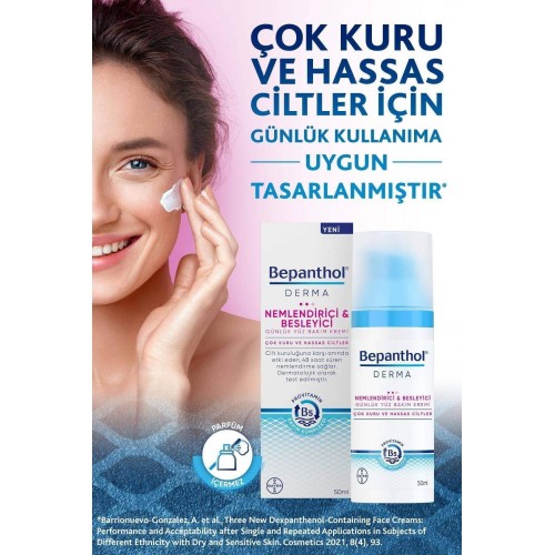 Bepanthol Derma Nemlendirici Besleyici Günlük Yüz Bakım Kremi 50 ml Bepanthol Derma Nemlendirici Besleyici Günlük Yüz Bakım Kremi 50 ml