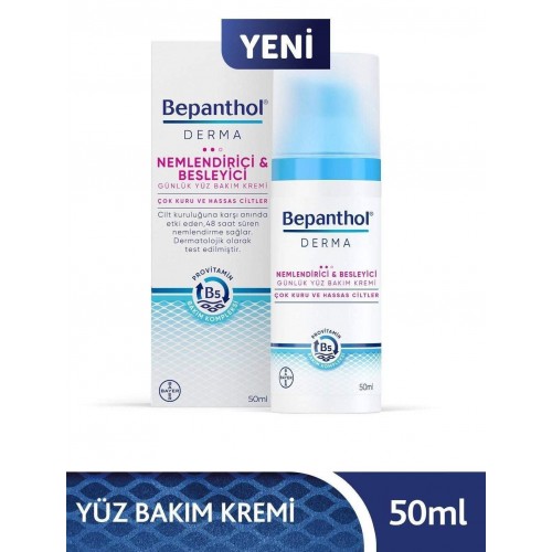 Bepanthol Derma Nemlendirici Besleyici Günlük Yüz Bakım Kremi 50 ml Bepanthol Derma Nemlendirici Besleyici Günlük Yüz Bakım Kremi 50 ml