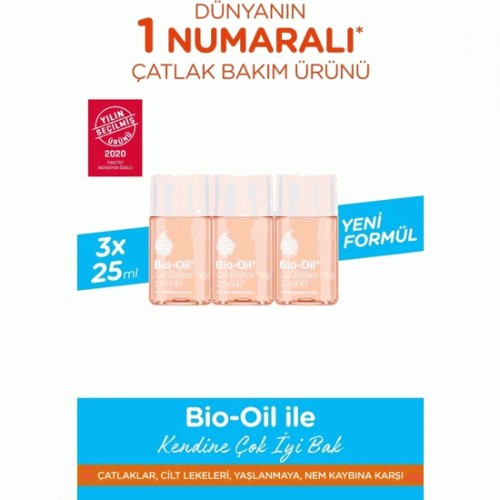 Bio-Oil Skincare Oil Cilt Bakım Yağı 25 ml x 3 Adet