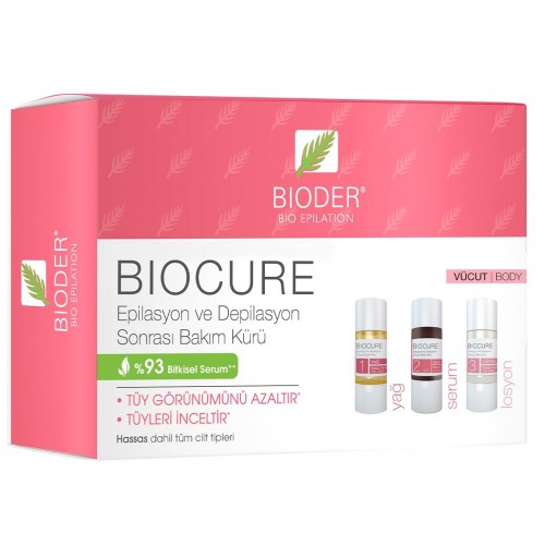Bioder Biocure Tüy Azaltıcı Vücut Kürü 3x10 ml Bioder Biocure Tüy Azaltıcı Vücut Kürü 3x10 ml