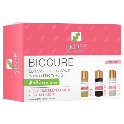 Bioder Biocure Tüy Azaltıcı Yüz Kürü 3x5 ml