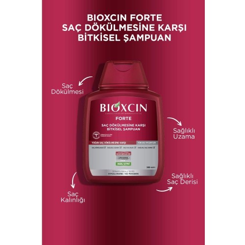 Bioxcin Forte Tüm Saç Tipleri İçin Şampuan 300 ml 3 Al 2 Öde x 2 Adet