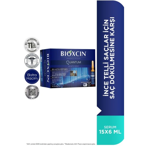 Bioxcin Quantum Bio-Activ Saç Serumu 15 x 6 ml