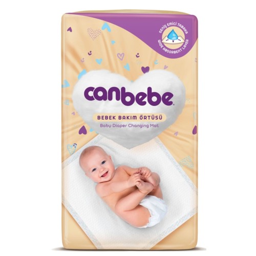 Canbebe Bebek Bakım Örtüsü 60x60 cm 8 li