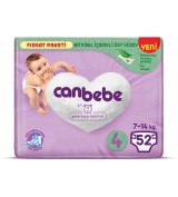 Canbebe Bebek Bezi Fırsat Paketi 4 Beden Maxi (7-14 Kg) 52 Adet