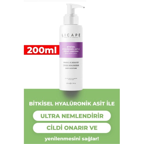 Licape Bitkisel Hyalüronik Asitli Vücut Losyonu 200 ml