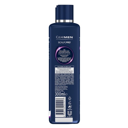 Clear Men Scalp Pro Saç Güçlendirici Şampuan 300 ml x 2 Adet