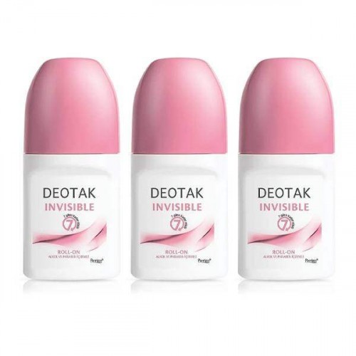 Deotak İnvisible Roll-On Deodorant 35 ml x 3 Adet