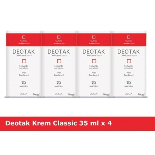 Deotak Krem Deodorant Classic 35 ml x 4 Adet