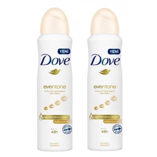Dove Eventone Aerosol Deodorant 150 ml x 2 Adet