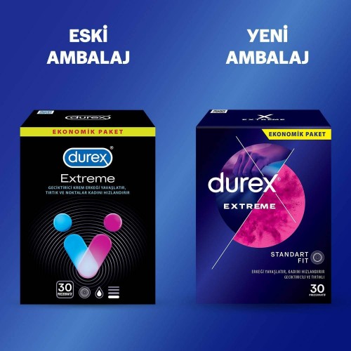 Durex Extreme Geciktiricili Prezervatif 30 lu