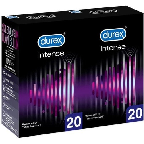 Durex Intense Uyarıcı Prezervatif 20 li x 2 Adet (40 lı Avantaj)
