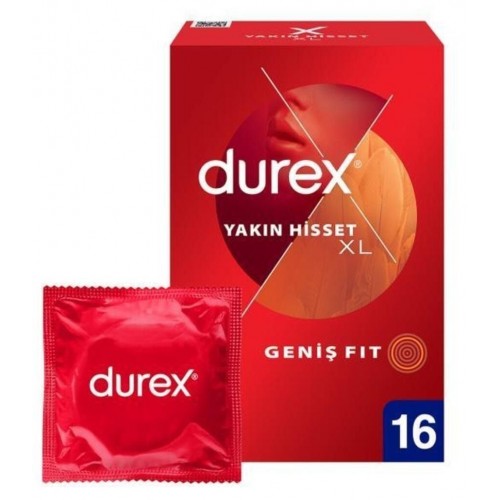 Durex Yakın Hisset XL Kondom 16 lı