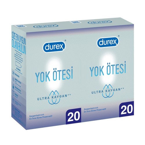 Durex Yok Ötesi Ultra Kaygan 20 li x 2 Adet