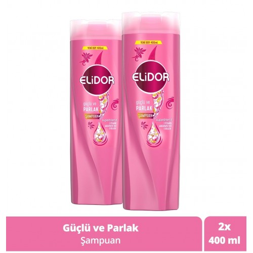 Elidor Güçlü ve Parlak Superblend E Vitamini Şampuan 400 ml x 2 Adet