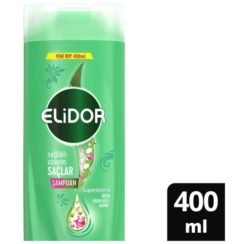 Elidor Sağlıklı Uzayan Saçlar İçin Biotin Argan Yağı Şampuan 400 ml